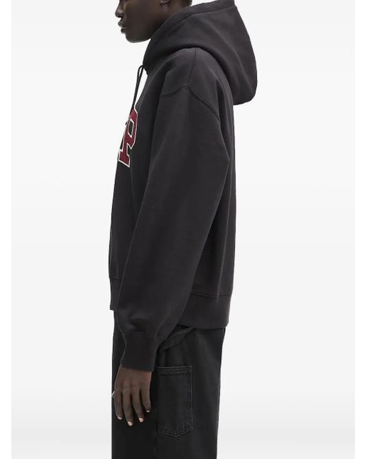Carhartt Black Wip Logo-Appliqué Hoodie
