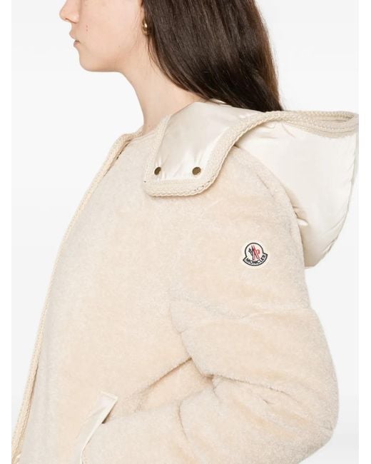 Moncler Natural Ciboulette Button Hooded Jacket