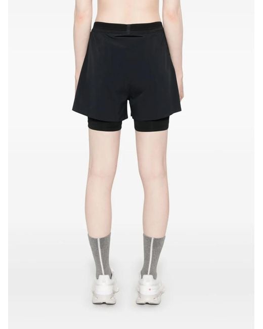 On Shoes Black 2/1 Performance Shorts