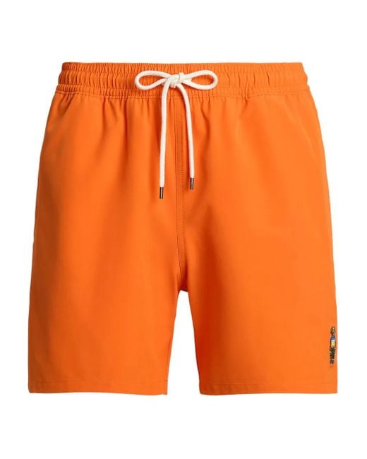 メンズ Polo Ralph Lauren Traveler トランクス水着 Orange