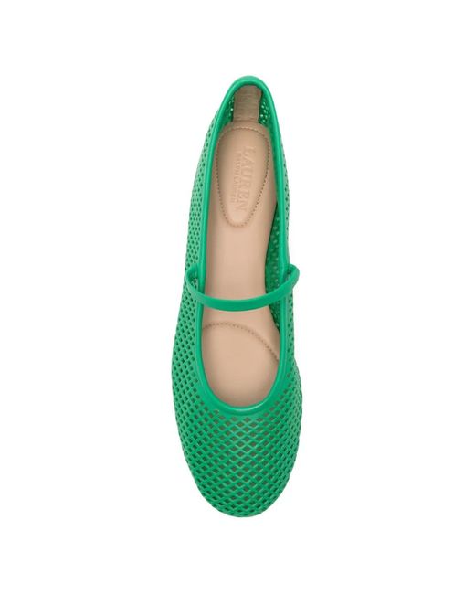 Ralph Lauren Green Jayna Flat Pumps