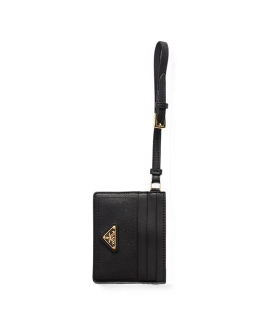 Prada White Nappa Leather Card Holder