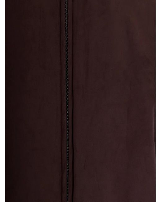 Herno Brown High-Neck Zip-Up Jacket for men
