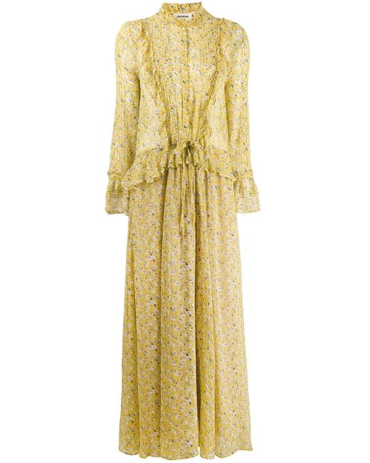 Zadig & Voltaire Yellow Roma Anemone Floral Dress