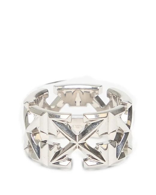 Off-White c/o Virgil Abloh White Arrows Ring for men
