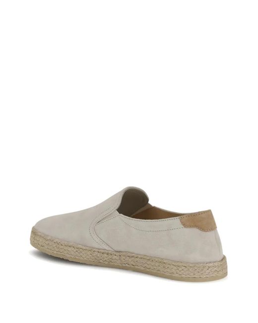 Brunello Cucinelli White Suede Espadrilles for men