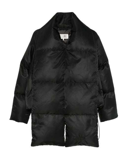 MM6 by Maison Martin Margiela Black Gesteppte Jacke