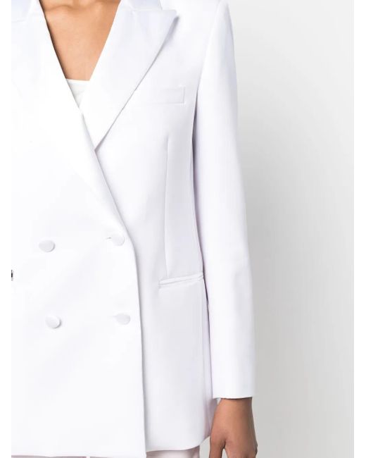 Philipp Plein White Box-Fit Blazer