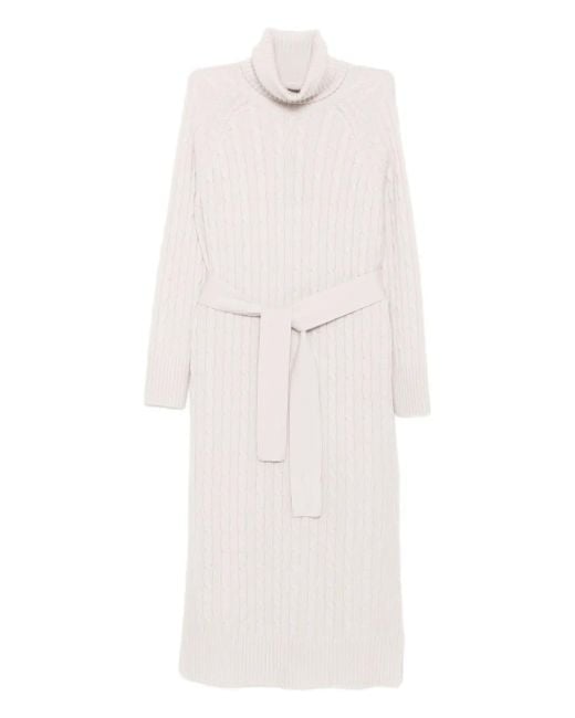 N.Peal Cashmere White Longline Dress