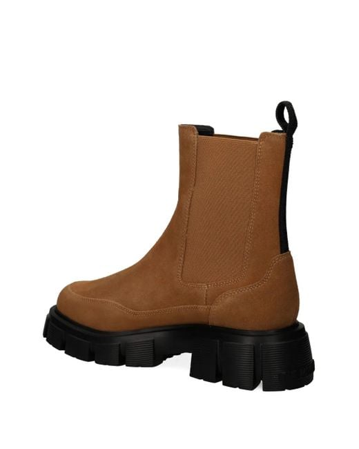 Love Moschino Brown Logo-Print Boots