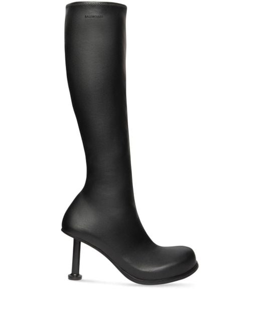 Balenciaga Black Mallorca 80mm Knee-high Boots
