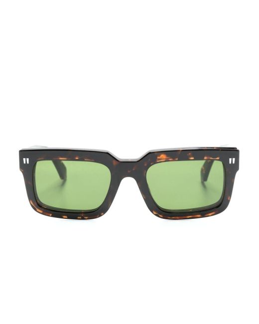 Off-White c/o Virgil Abloh Green Clip On2 Sunglasses for men
