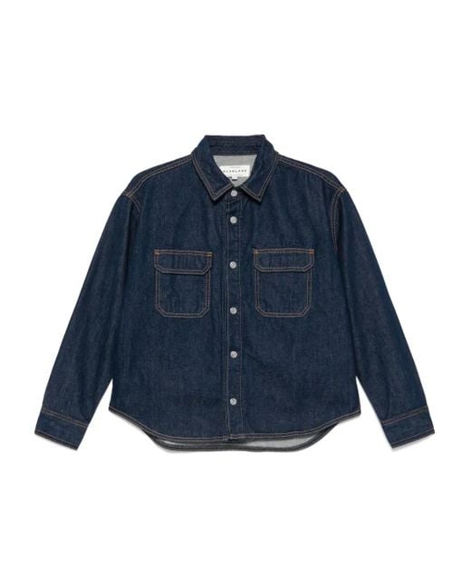 SLVRLAKE Denim Blue Fairview Shirt Jacket