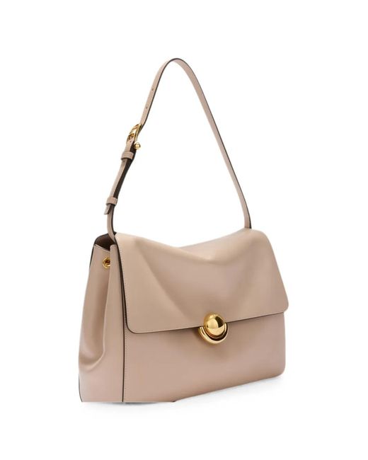 Furla Natural Medium Domus Leather Shoulder Bag