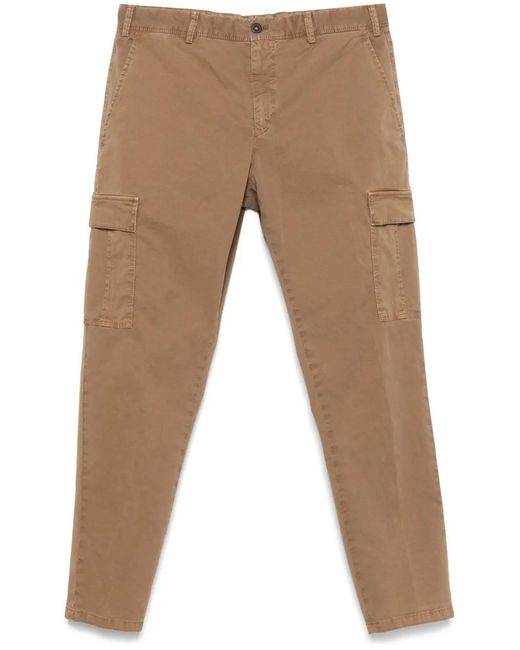 PT Torino Brown Rebel Cargo Pants for men