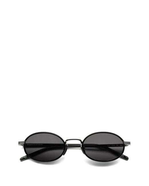 Chimi Black Oval-Frame Sunglasses