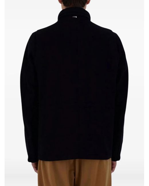 Herno Blue Zip-Up Bomber Jacket for men