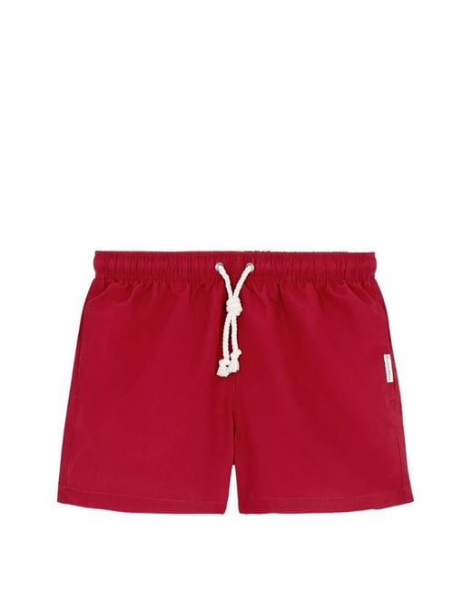 GASSA D'AMANTE Red Forte Dei Marmi Drawstring Swim Shorts for men