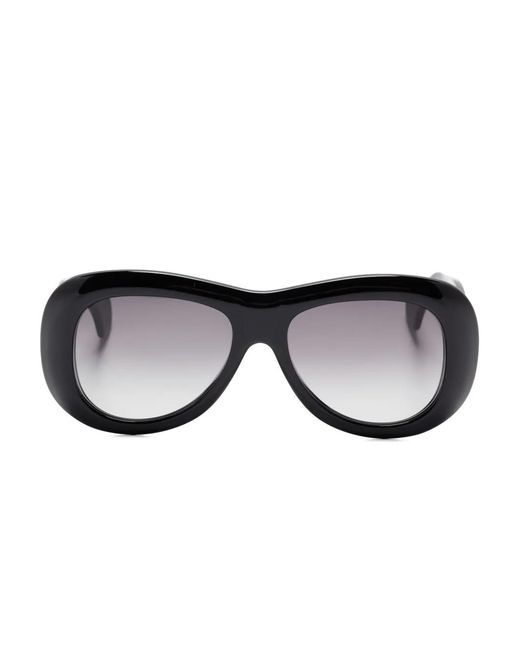 Aquazzura Black Bella Sunglasses
