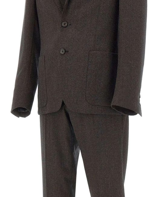 Corneliani Black Two-Button Wool Suit for men