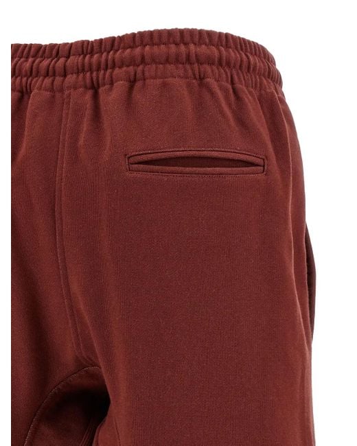 Vivienne Westwood Red Brushed Embroidery Ember Track Pants