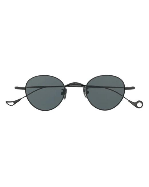 Eyepetizer Blue Tinted-Lenses Round-Frame Sunglasses