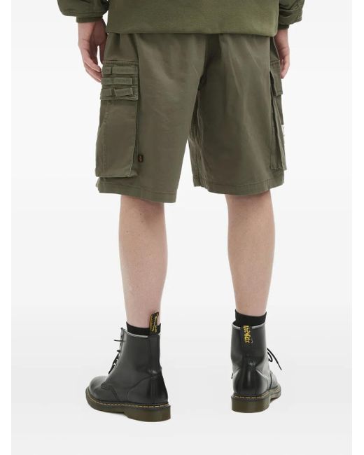 Cargo Corti Con Applicazione Logo di Alpha Industries in Green da Uomo
