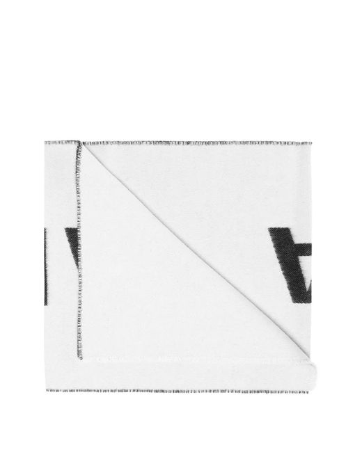Sciarpa Con Logo di Balenciaga in White da Uomo