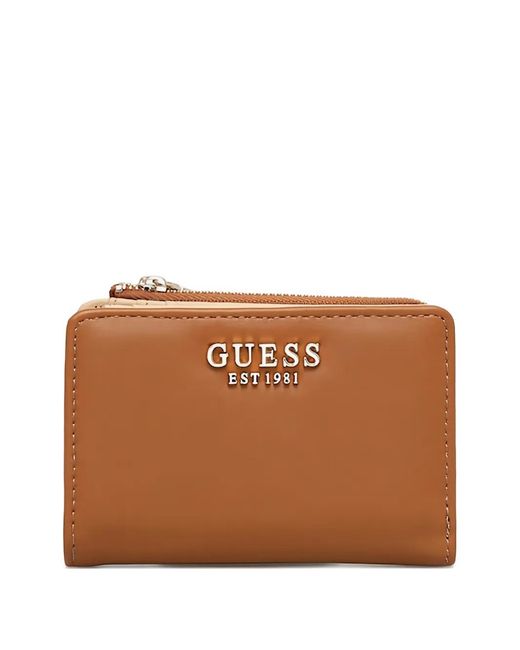 Guess Brown Logo-Detail Wallet
