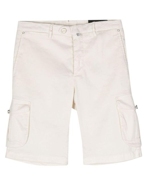 Kiton Natural Linen-blend Cargo Shorts for men