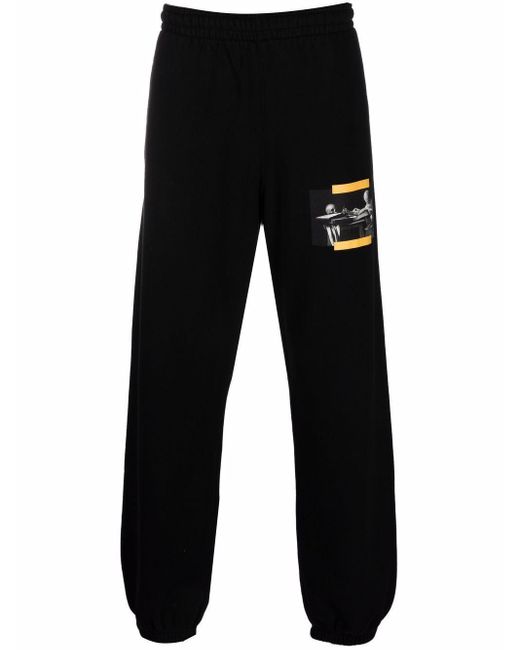 Pantalon de jogging à imprimé Caravaggio Coton Off-White c/o Virgil Abloh  pour homme en coloris Noir - Lyst