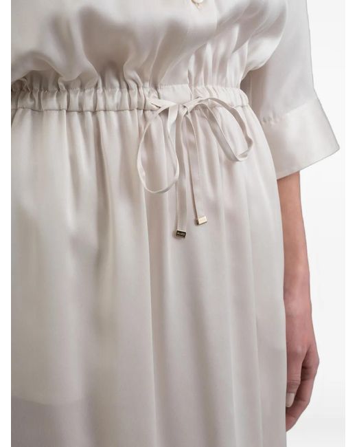 Moorer Gray Antea-Skr Midi Dress