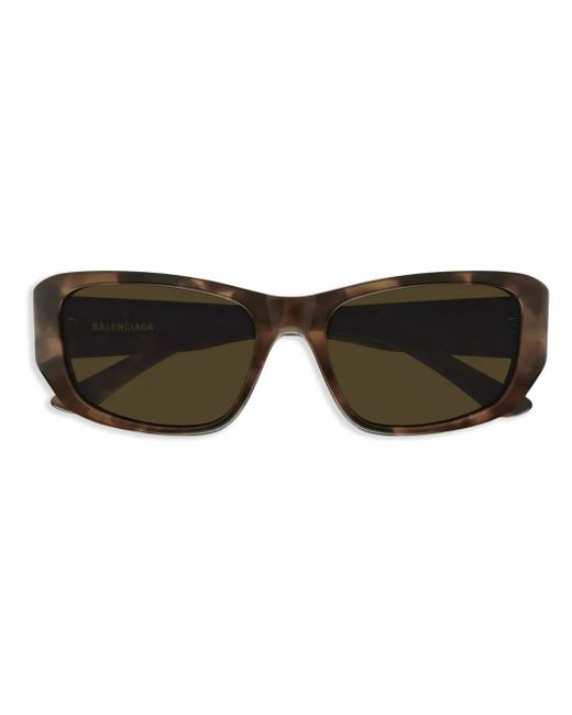 Balenciaga Black Rectangle-Frame Sunglasses