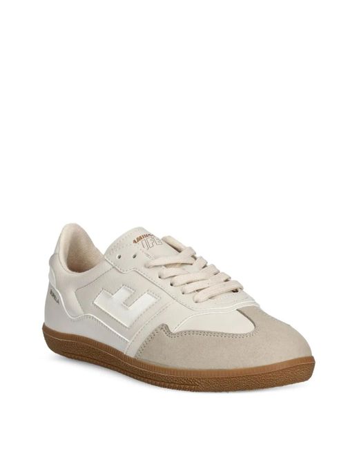 Flamingos White Logo-Detail Suede Trainers