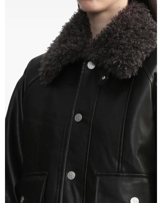 BAPY BY *A BATHING APE® Black Faux-Leather Jacket