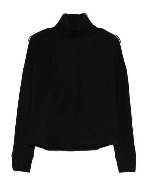 Varley Black High-Neck Sweatshirt