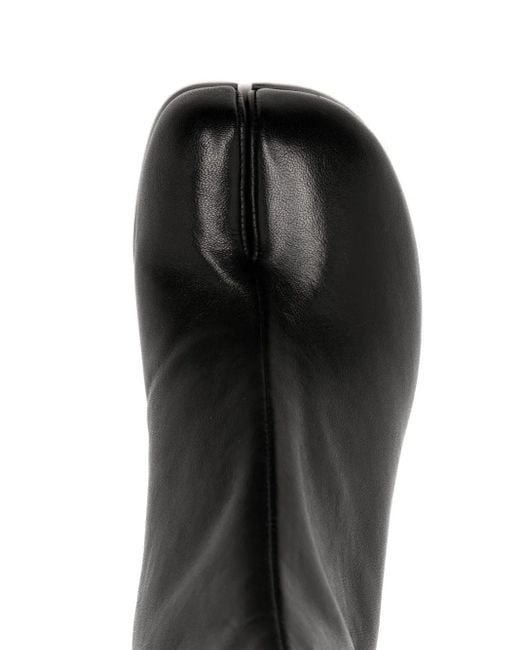 Maison Margiela Black Tabi Leather Ankle Boots