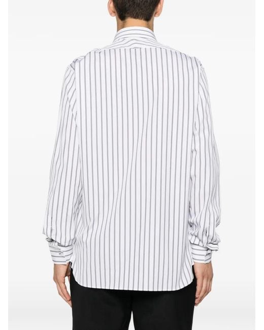 Tom Ford Gestreept Overhemd in het White voor heren
