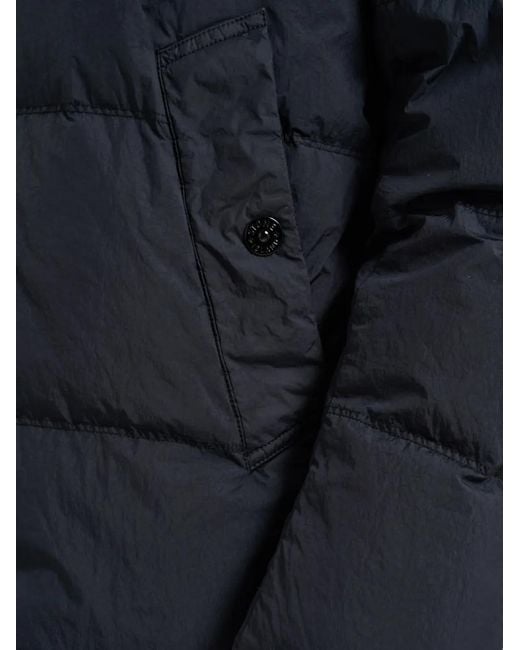 Stone Island Blue 4100037 Crinkle Reps Ny Down Jacket for men