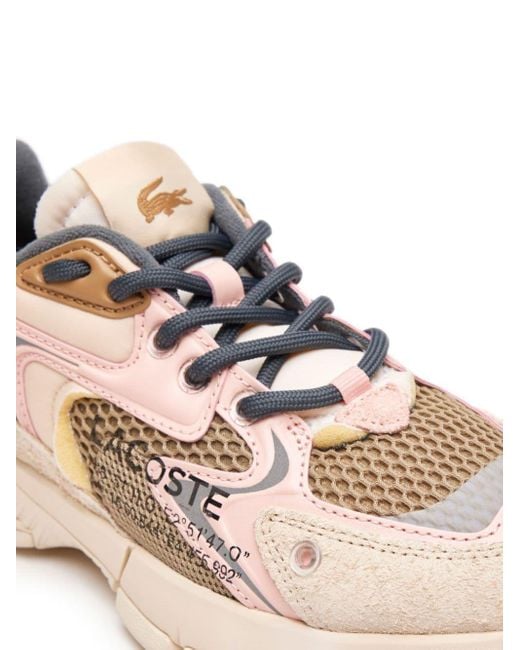Lacoste Pink L003 Neo Textile Panelled Sneakers