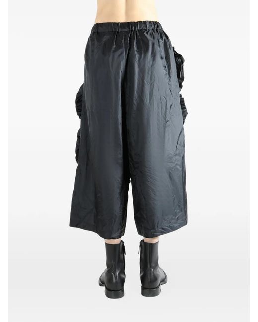 Comme des Garçons Gray Ruffled Trousers