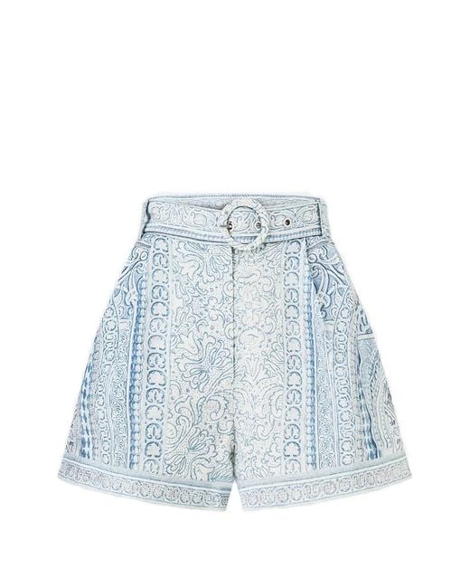 Camilla Blue The Hum Of The Alhambra Shorts
