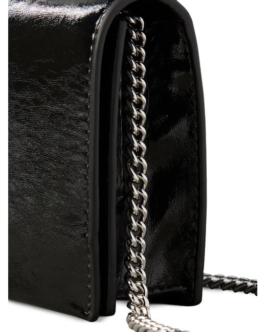 Calvin Klein Black Chain-Strap Logo Wallet