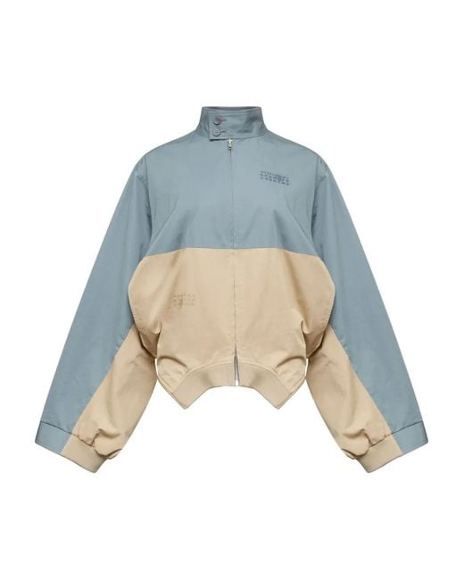 MM6 by Maison Margiela Blue Colourblock Jacket