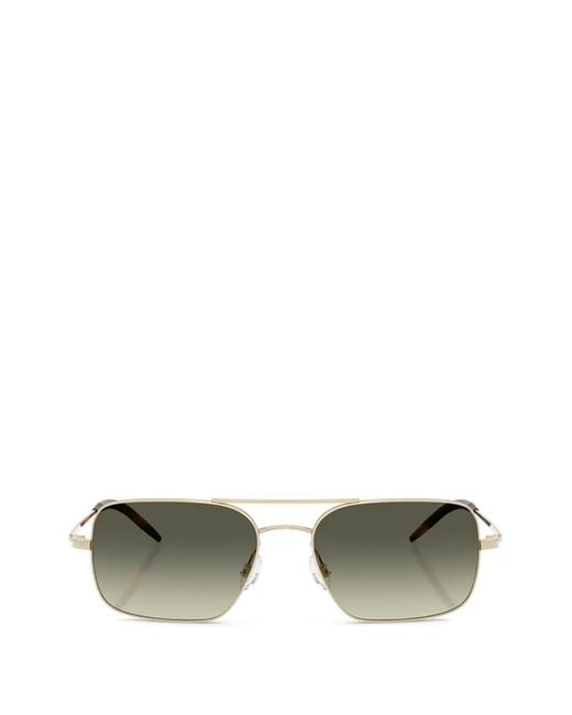 Oliver Peoples Green Victory Ii Square-Frame Sunglasses