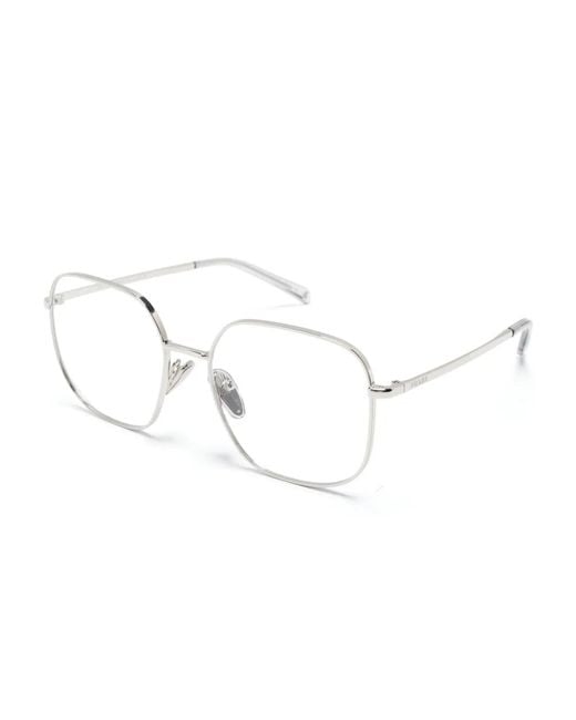 Prada Natural Square-Frame Glasses