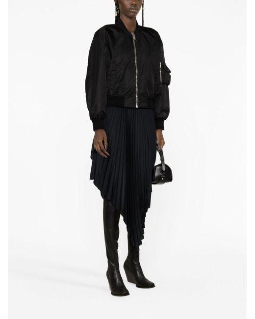 Veste bomber zippée à poches multiples Givenchy en coloris Black