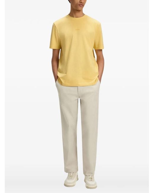 Boss Yellow Tchup Logo-Detail T-Shirt for men
