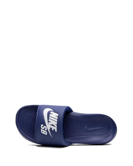 Nike Blue Sb Victori One Slides for men