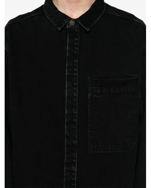 Entire studios Black Herculean Shirt Jacket for men